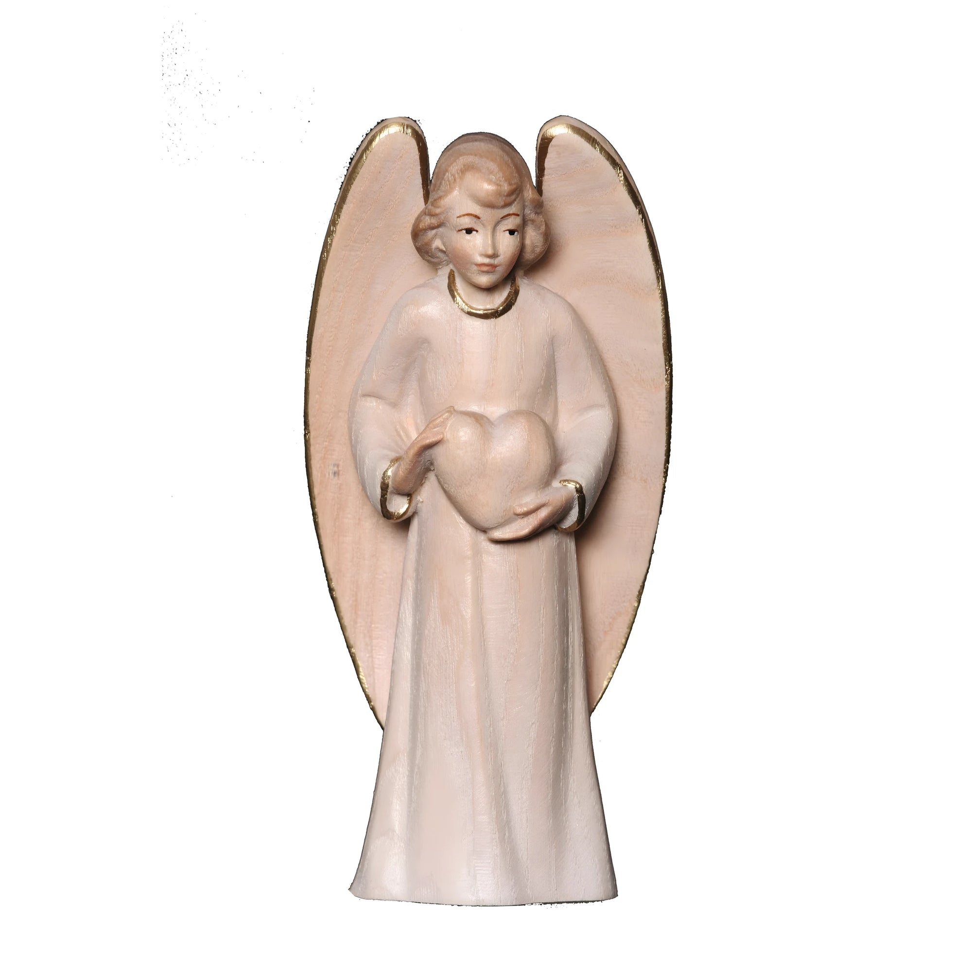 Guardian Angel with Maple Wood Heart, Val Gardena Craftsmanship