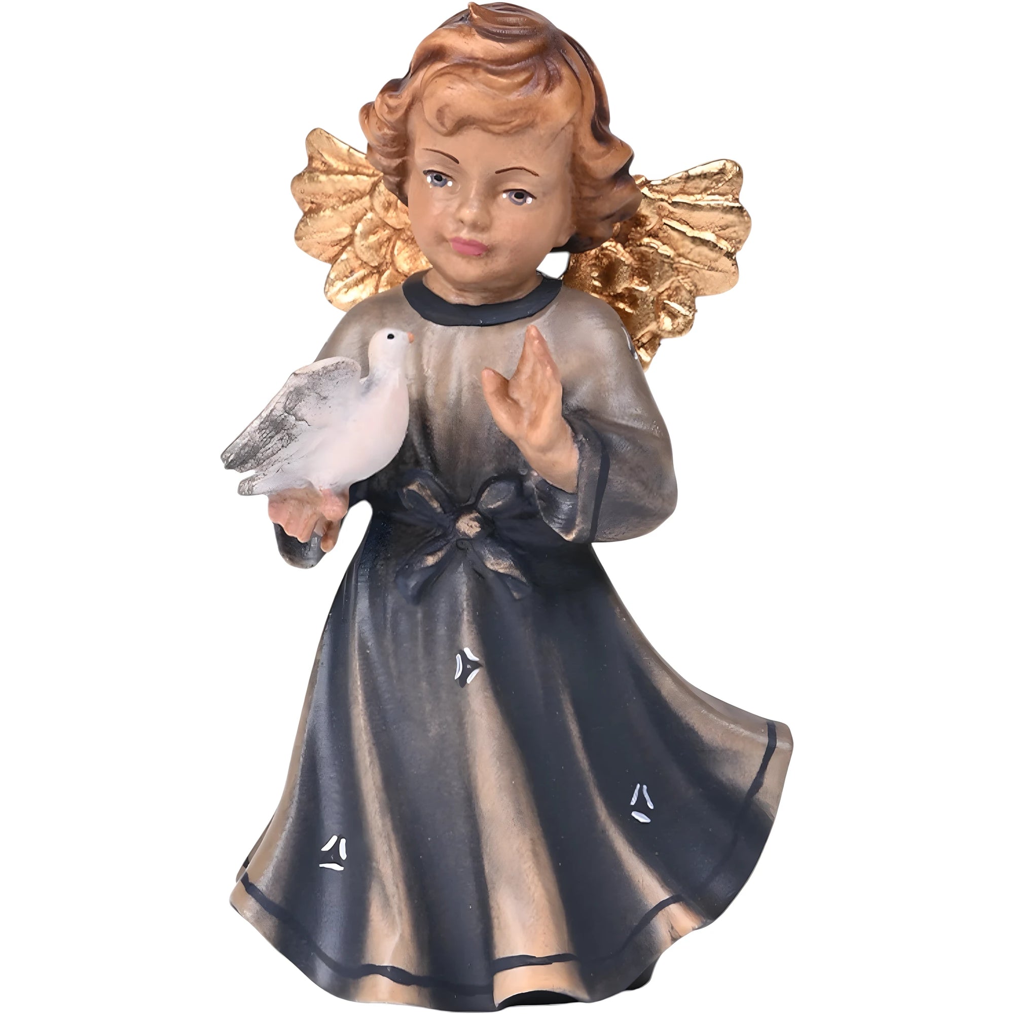 Ángel de la Guarda de la Paz en Madera de Val Gardena | Acabados Artesanales