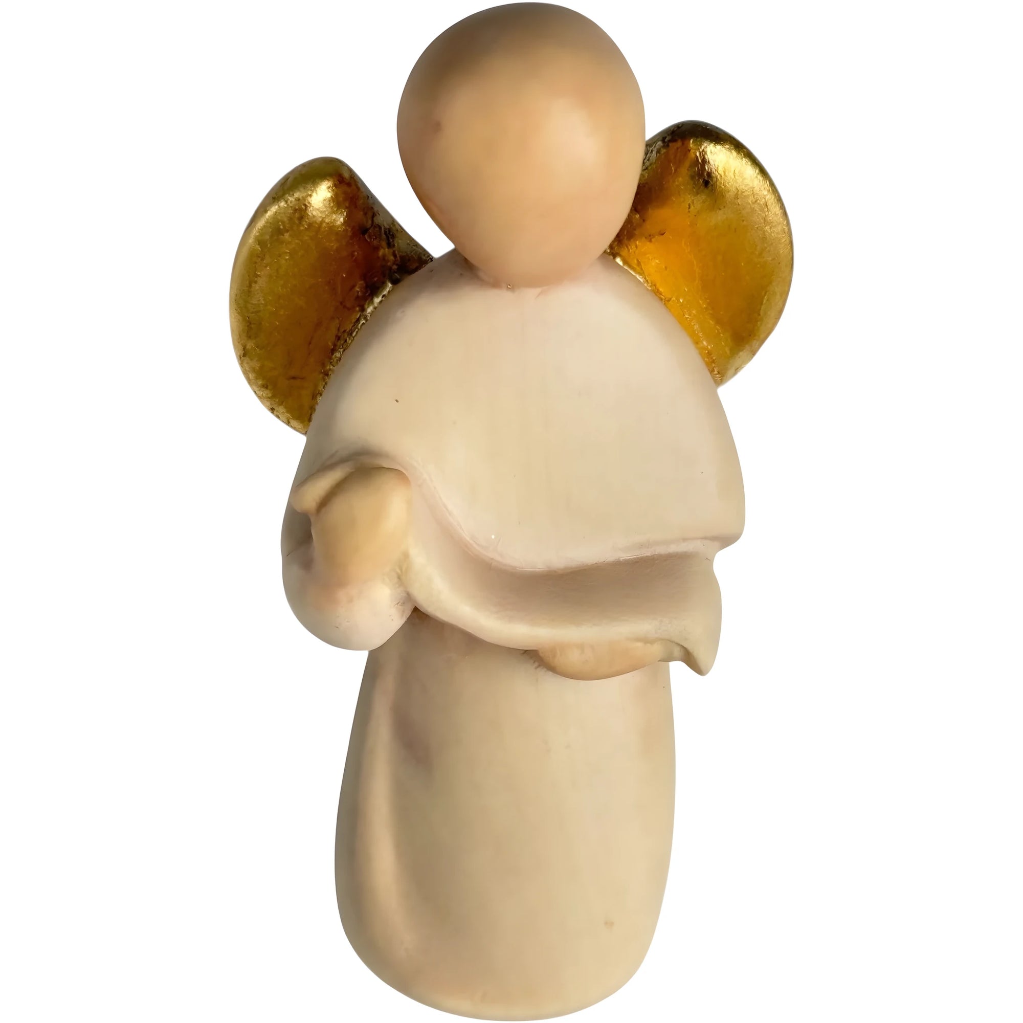 Angelo Gloria Stilizzato in Legno d'Acero della Val Gardena da Appendere