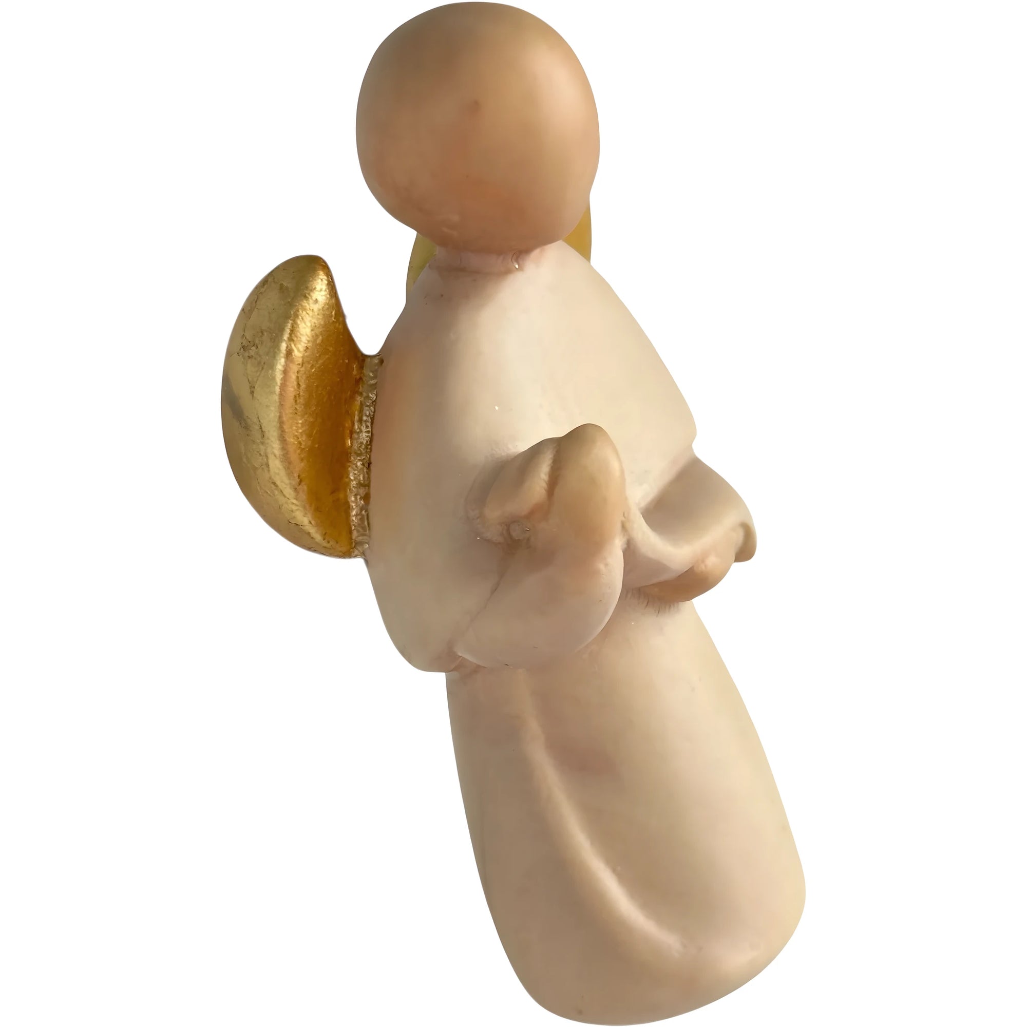 Angelo Gloria Stilizzato in Legno d'Acero della Val Gardena da Appendere