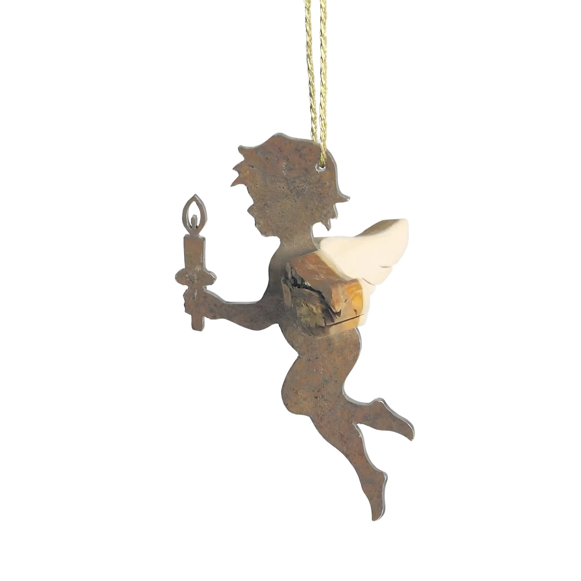 Ange Volant Chérubin en Bois d'Érable, Artisanat Val Gardena