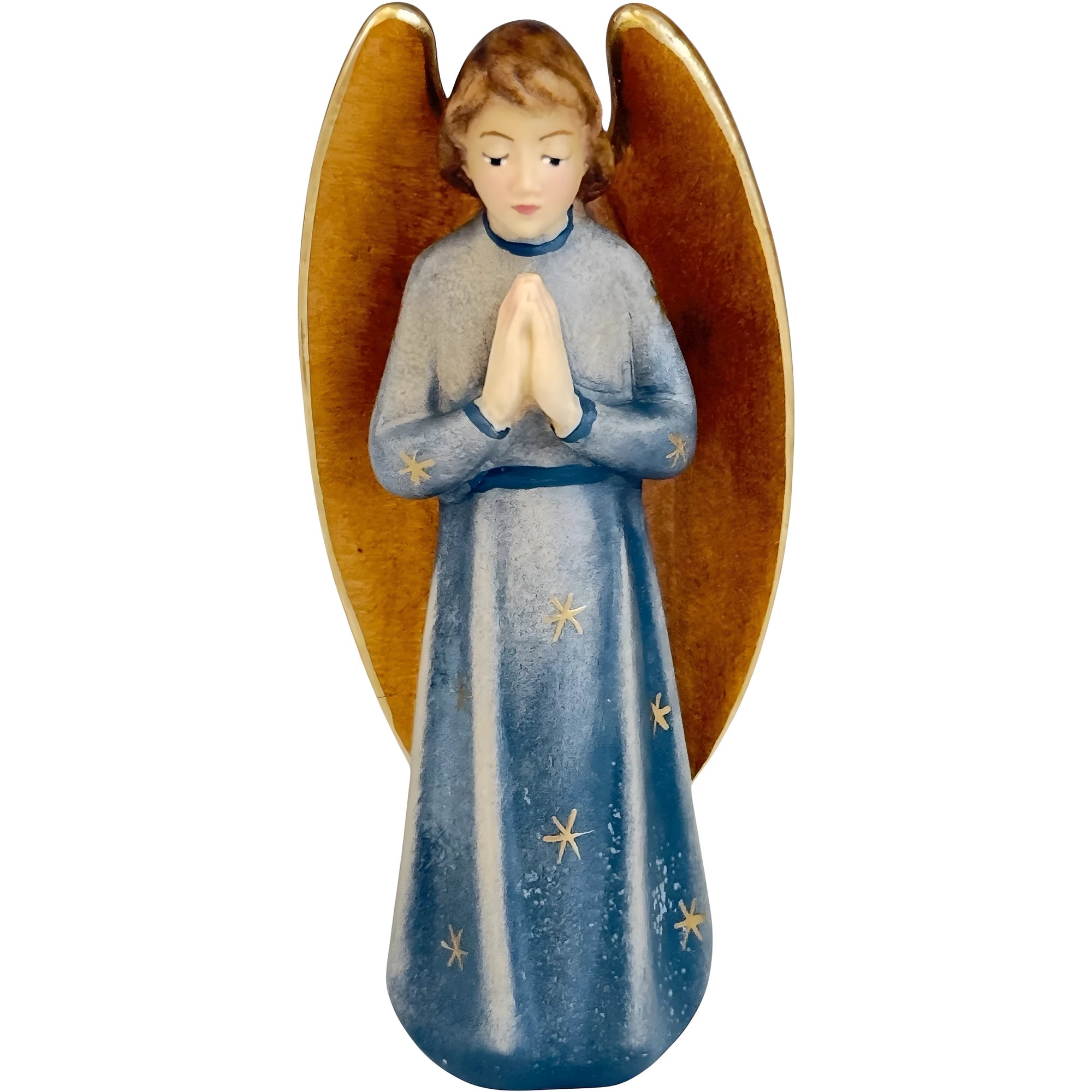 Gloria Angel carved in wood - color