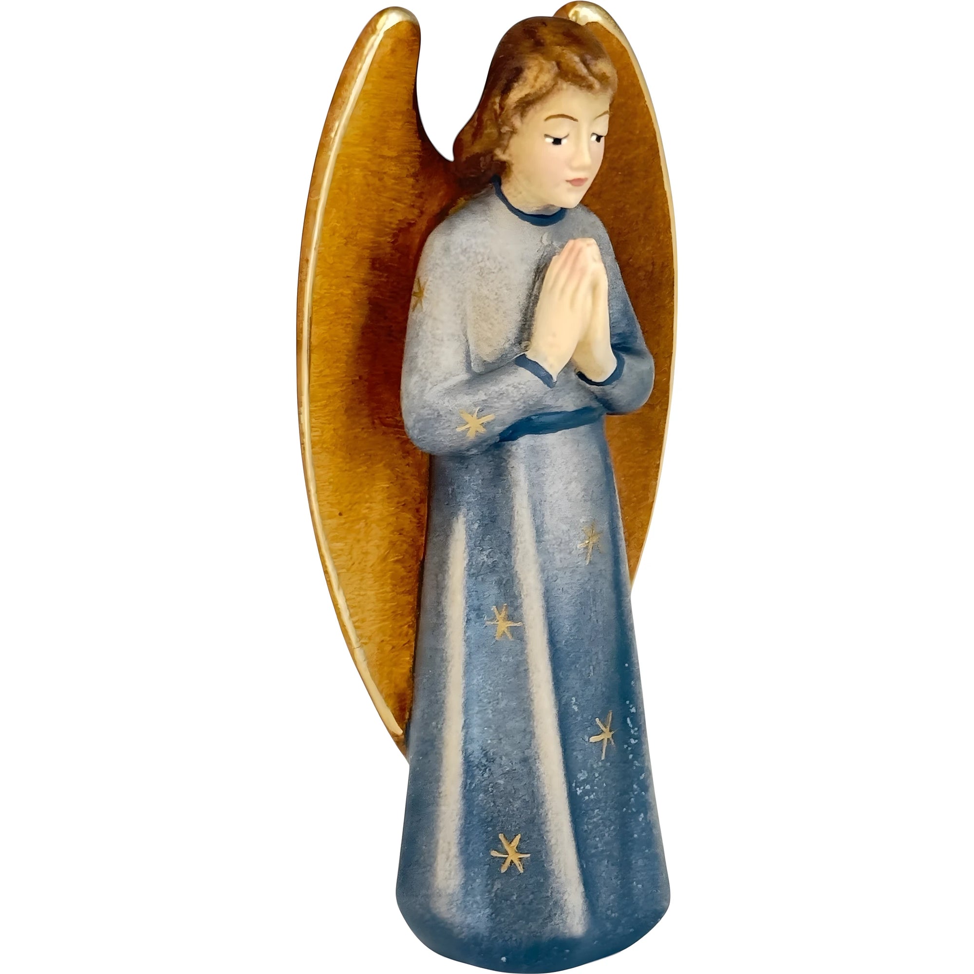 Gloria Angel carved in wood - color