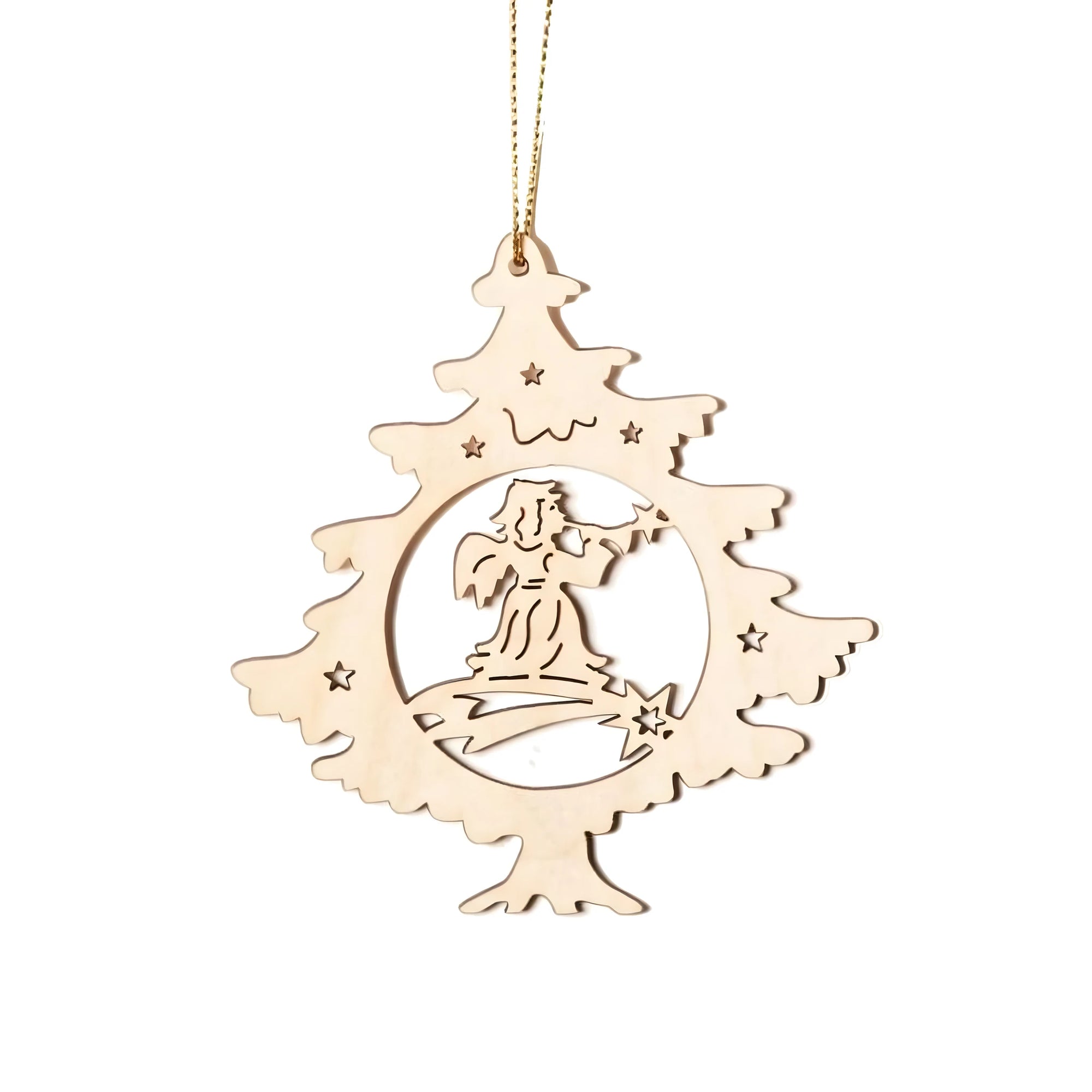 Maple Wood Angel, Christmas Tree Decoration