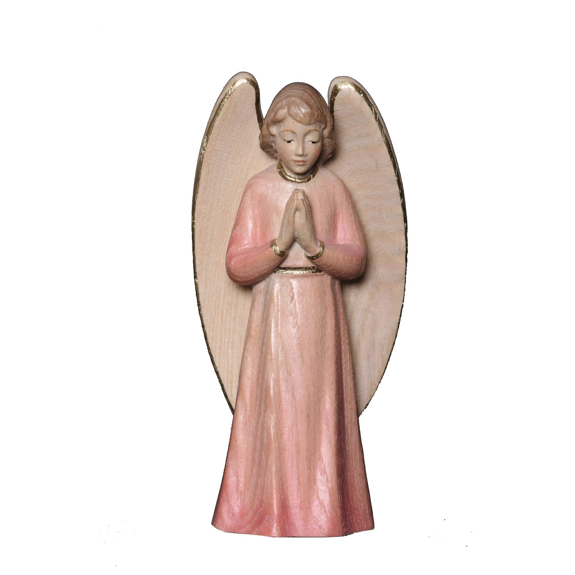 Praying Angel Carved in Maple Wood from Val Gardena