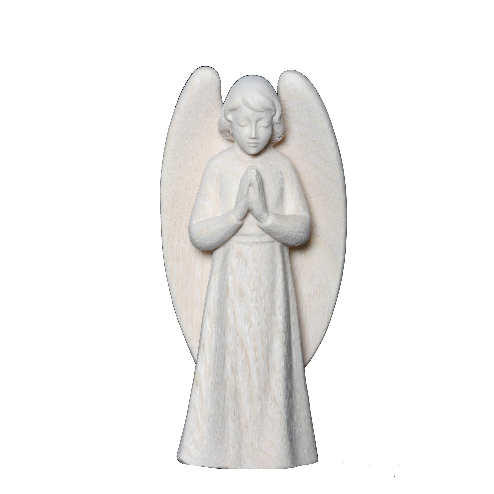 Praying Angel Carved in Maple Wood from Val Gardena