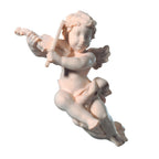 Latający anioł Putto muzyk ze skrzypcami | Drewno klonowe Val Gardena