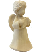 Ángel con Pergamino Personalizable de Madera Val Gardena |