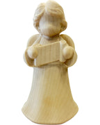 Ángel con Pergamino Personalizable de Madera Val Gardena |