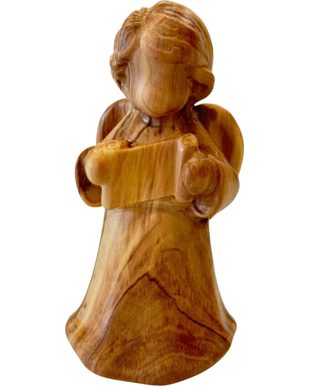 Ángel con Pergamino Personalizable de Madera Val Gardena |