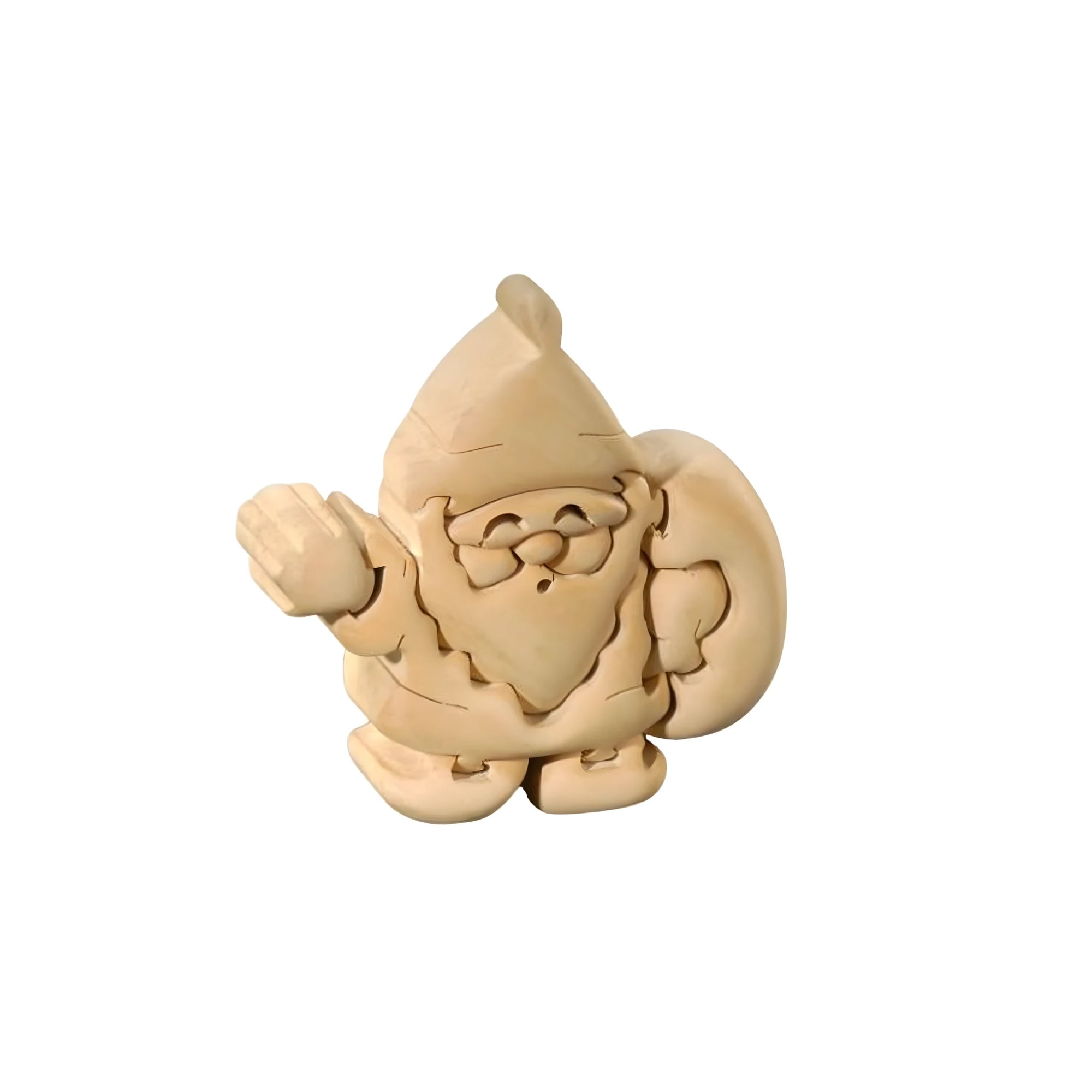 Santa Claus 3D Maple Wood Puzzle | Val Gardena Handicrafts