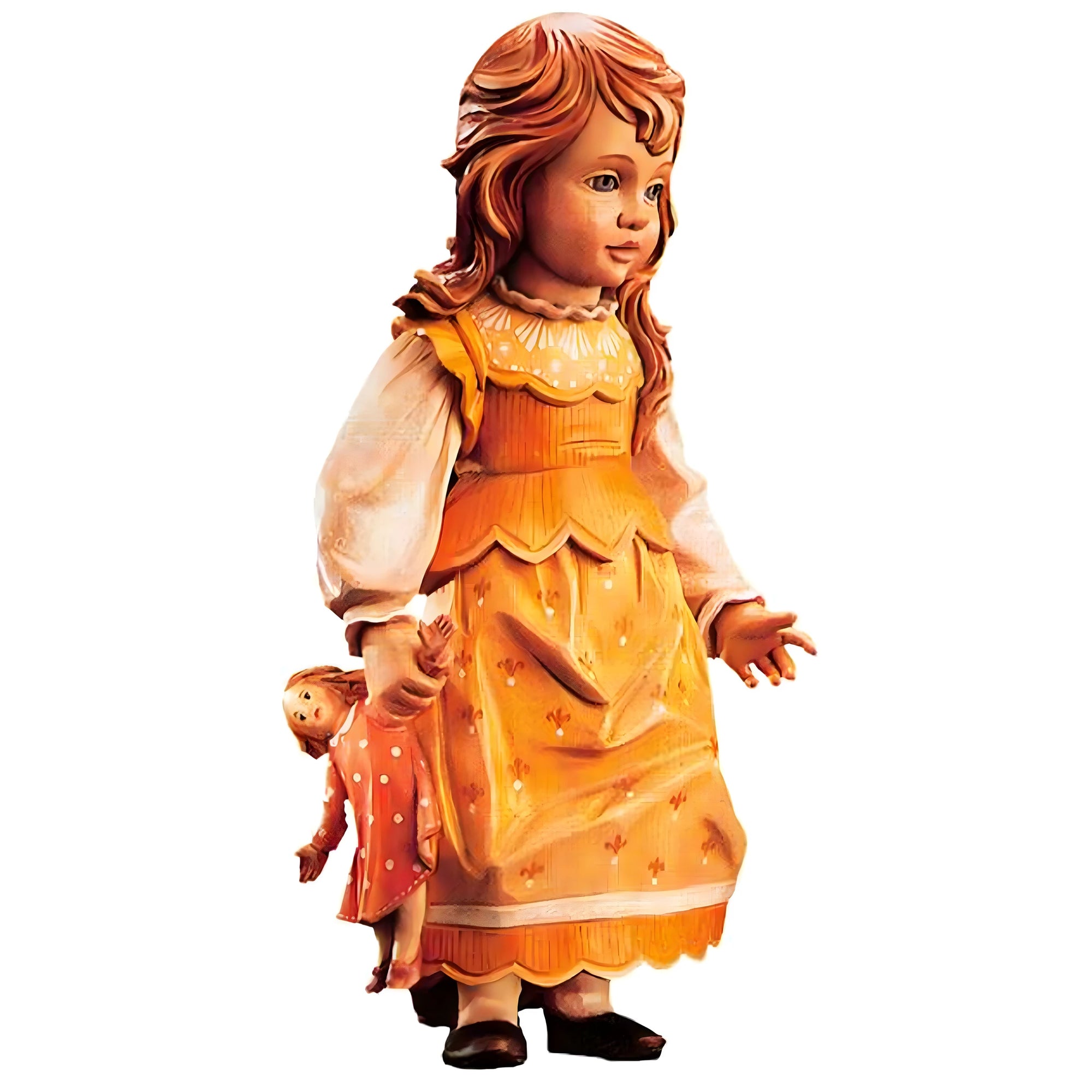Elisabeth" Wooden Doll from Val Gardena: A Masterpiece of Craftsmanship