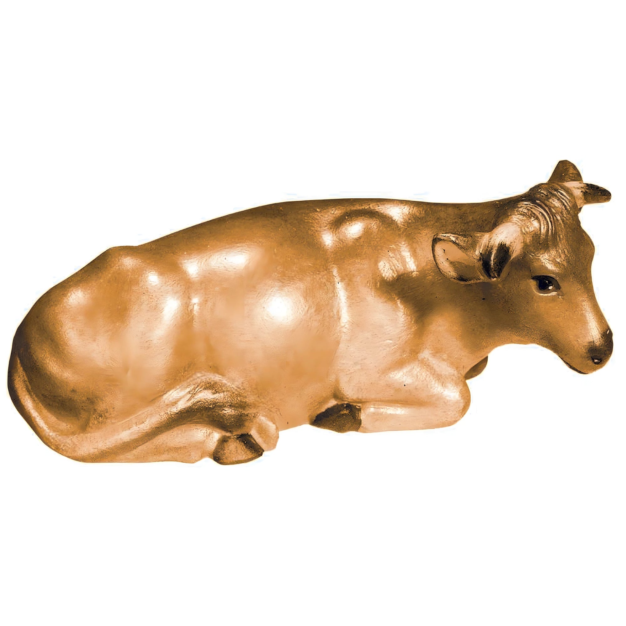 Lying Ox Handcrafted in Maple Wood from Val Gardena