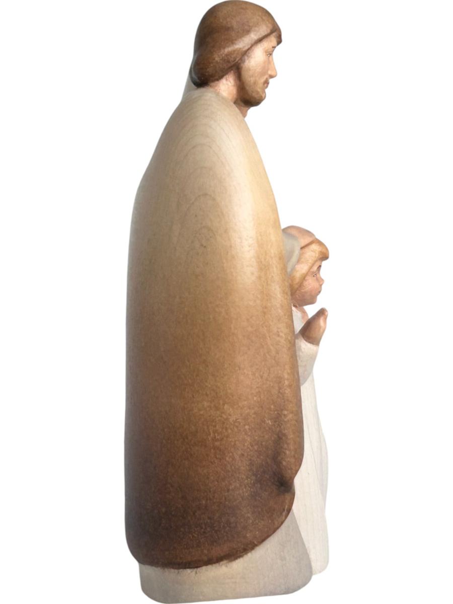Heilige Familie als Holz Figur - mit Ölfarben lasiert