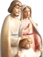 Heilige Familie als Holz Figur - mit Ölfarben lasiert
