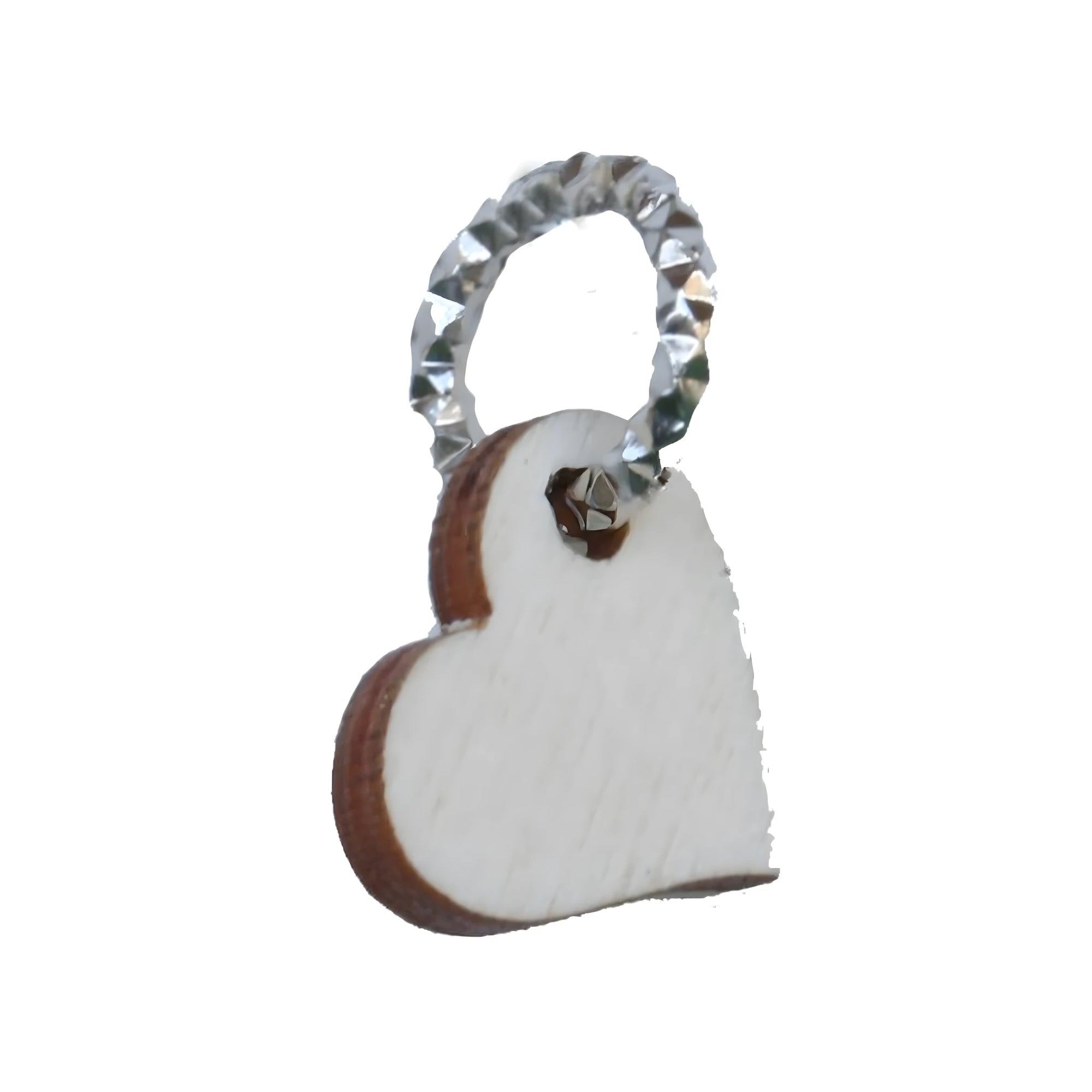 Charms en Bois d'Érable en Forme de Cœur - Artisanat Val Gardena lot de 12 pièces