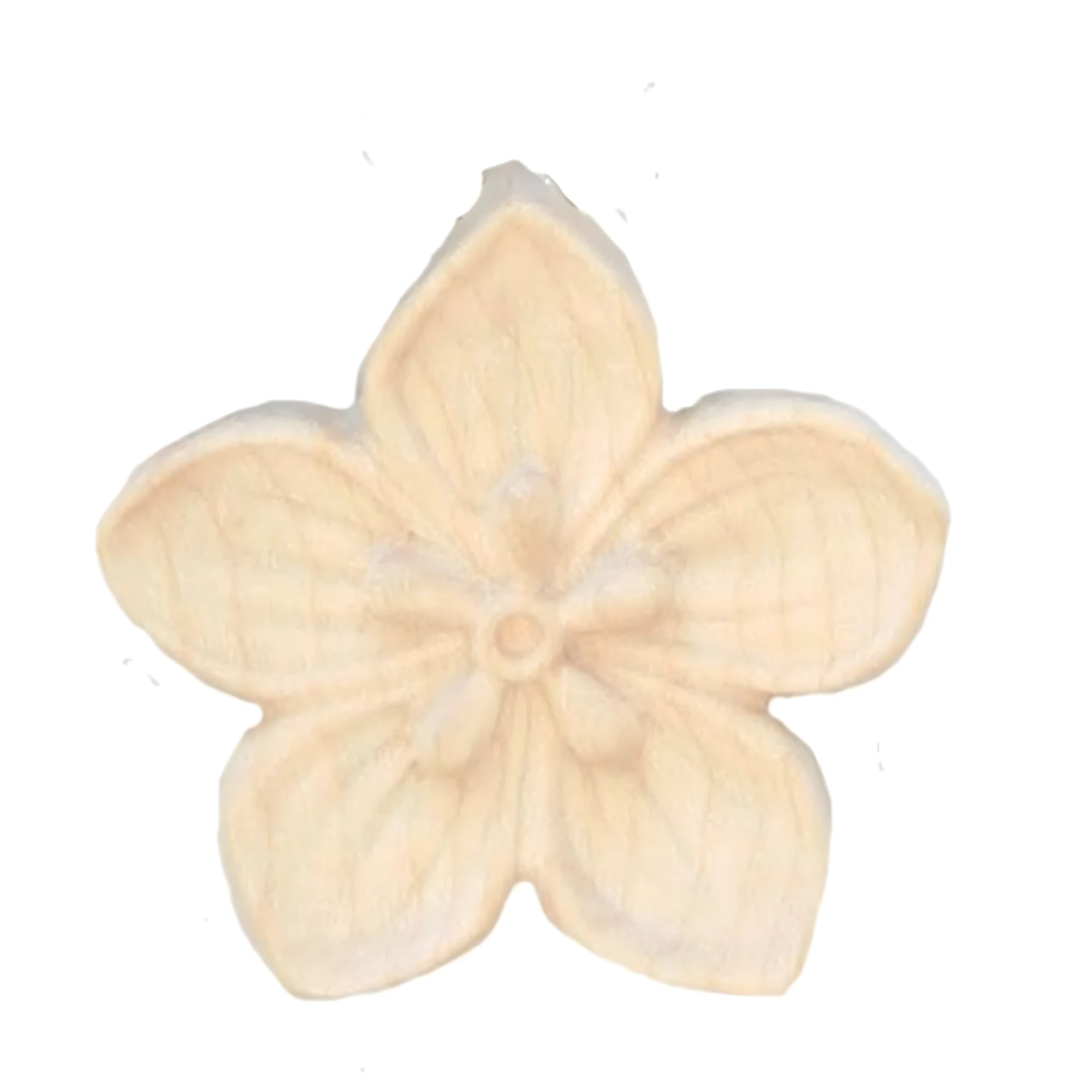 Pendentif Fleur en Bois Naturel | Artisanat Val Gardena