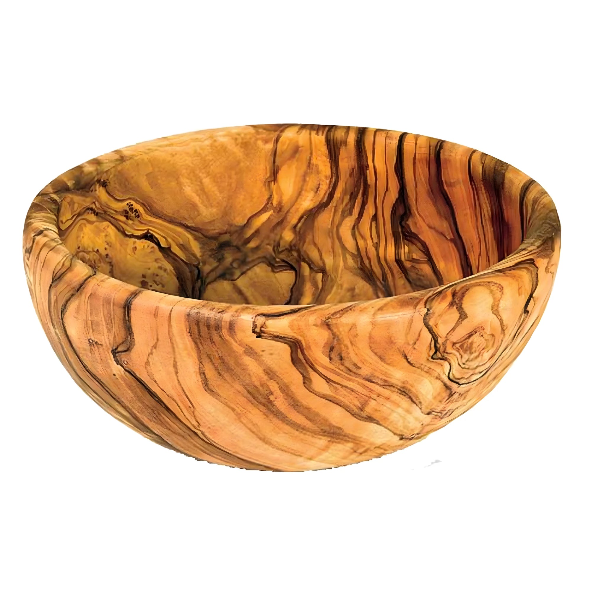 Handcrafted Natural Olive Wood Bowl | Val Gardena