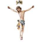 Corpus du Christ Sculpture en Fibre de Verre Peinte à la Main | Art Sacré Val Gardena