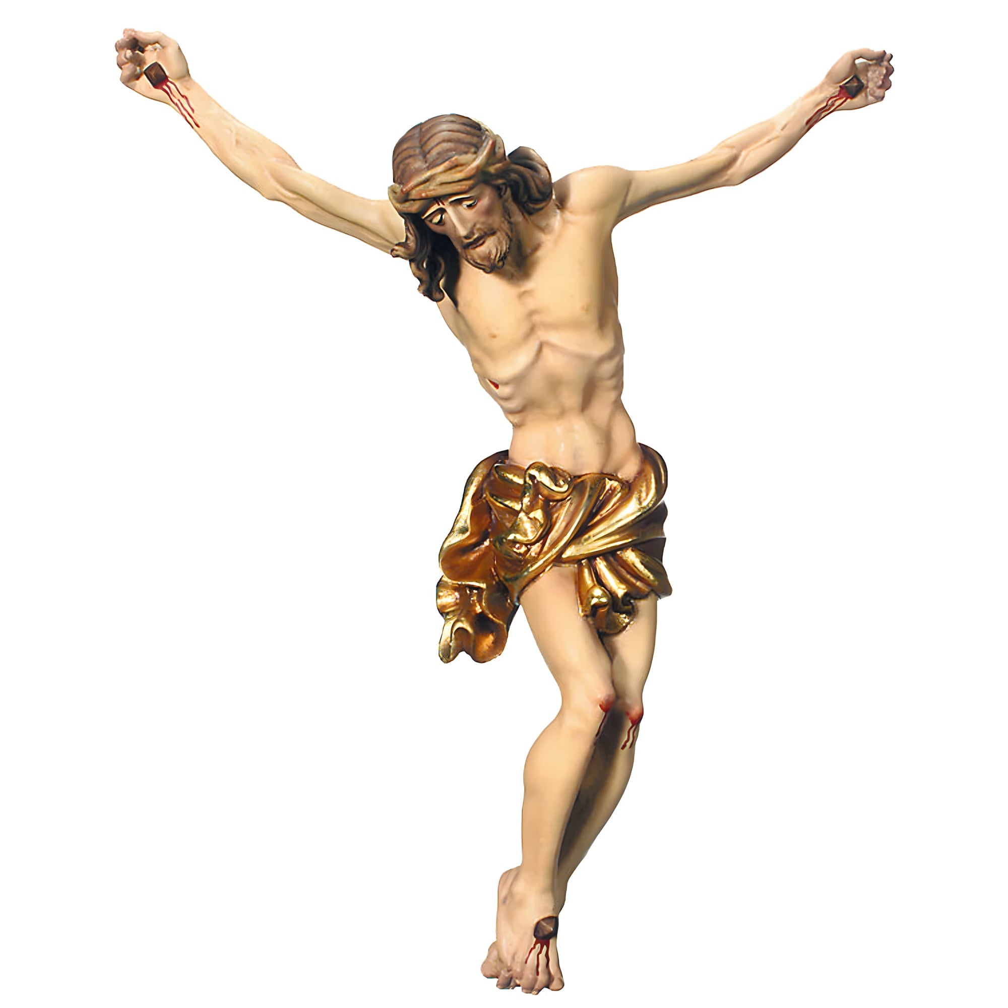 Corpus of Jesus Christ baroque style - Blue cloth