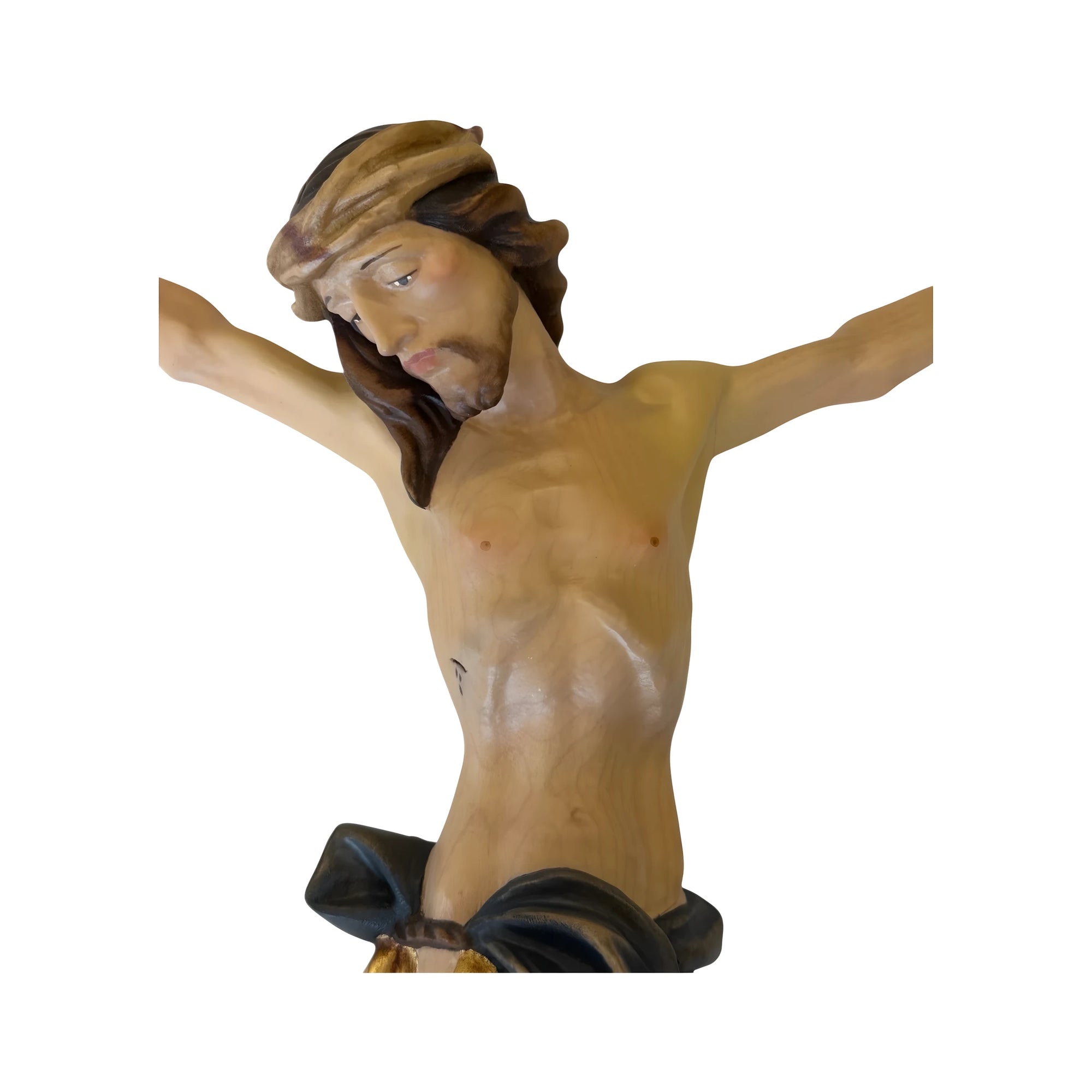 Una piccola statua di Gesù Cristo sulla croce Foto stock Una piccola statua di Gesù Cristo sulla croce Foto stock