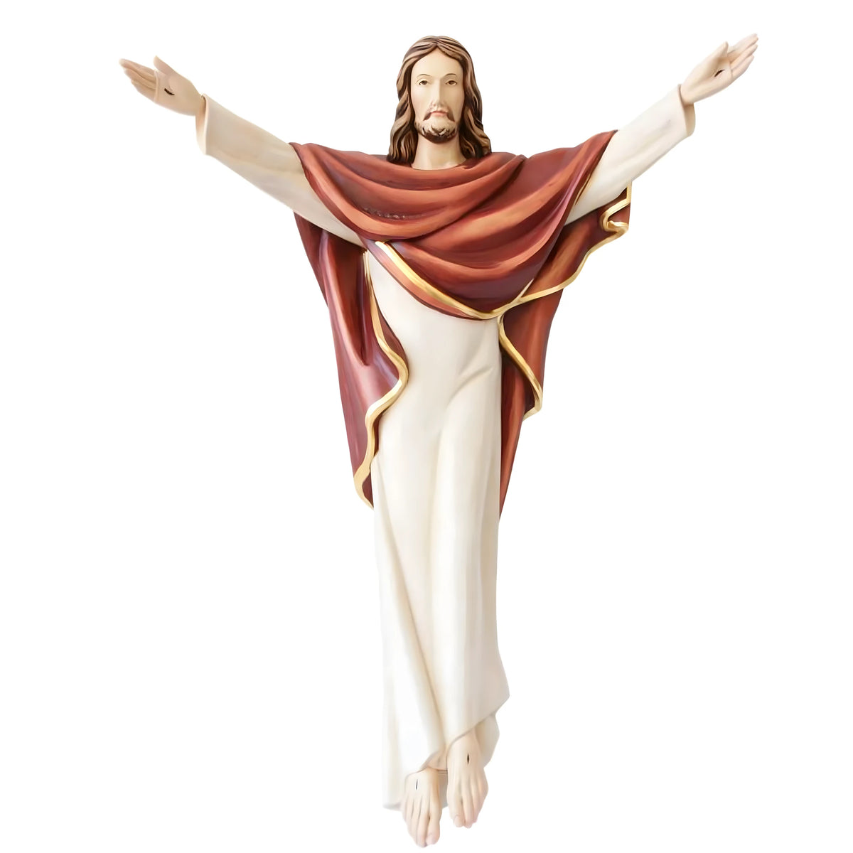Cristo Rei Ressuscitado em Glória - escultura sacra da Val Gardena