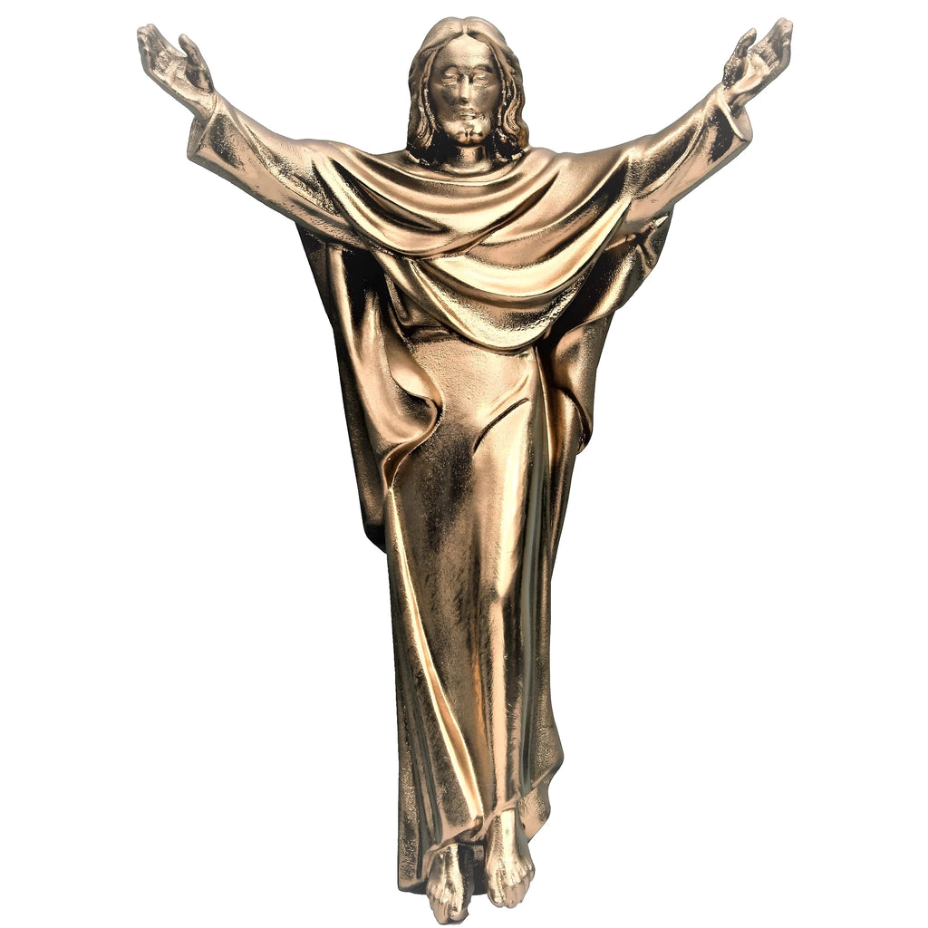 Cristo Rey Resucitado en Gloria: Escultura Sacra Val Gardena -