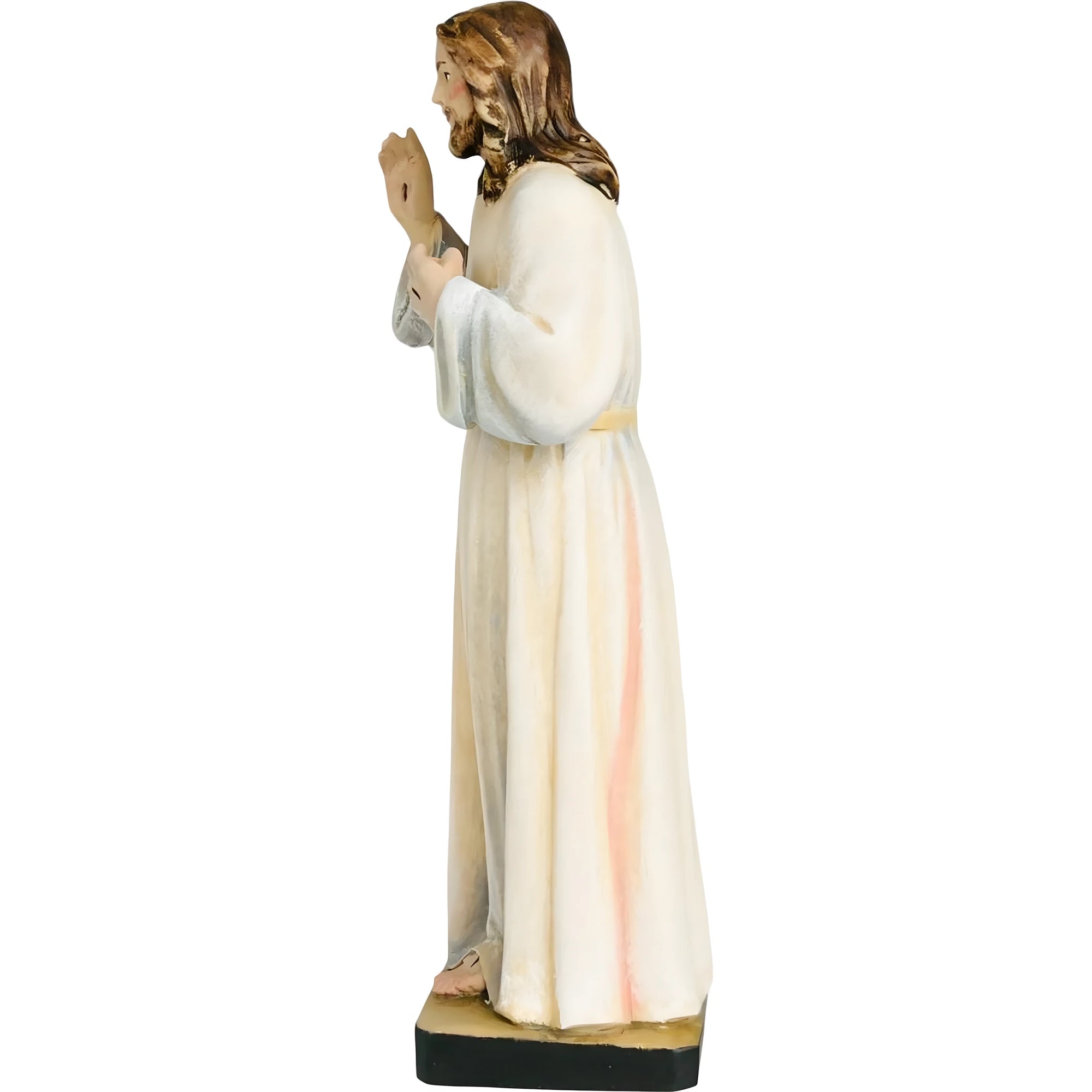 Cristo Risorto, Scultura Artigianale in Legno Dipinto