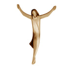 Cristo Stilizzato "Ascensione" in Legno Intagliato della Val Gardena