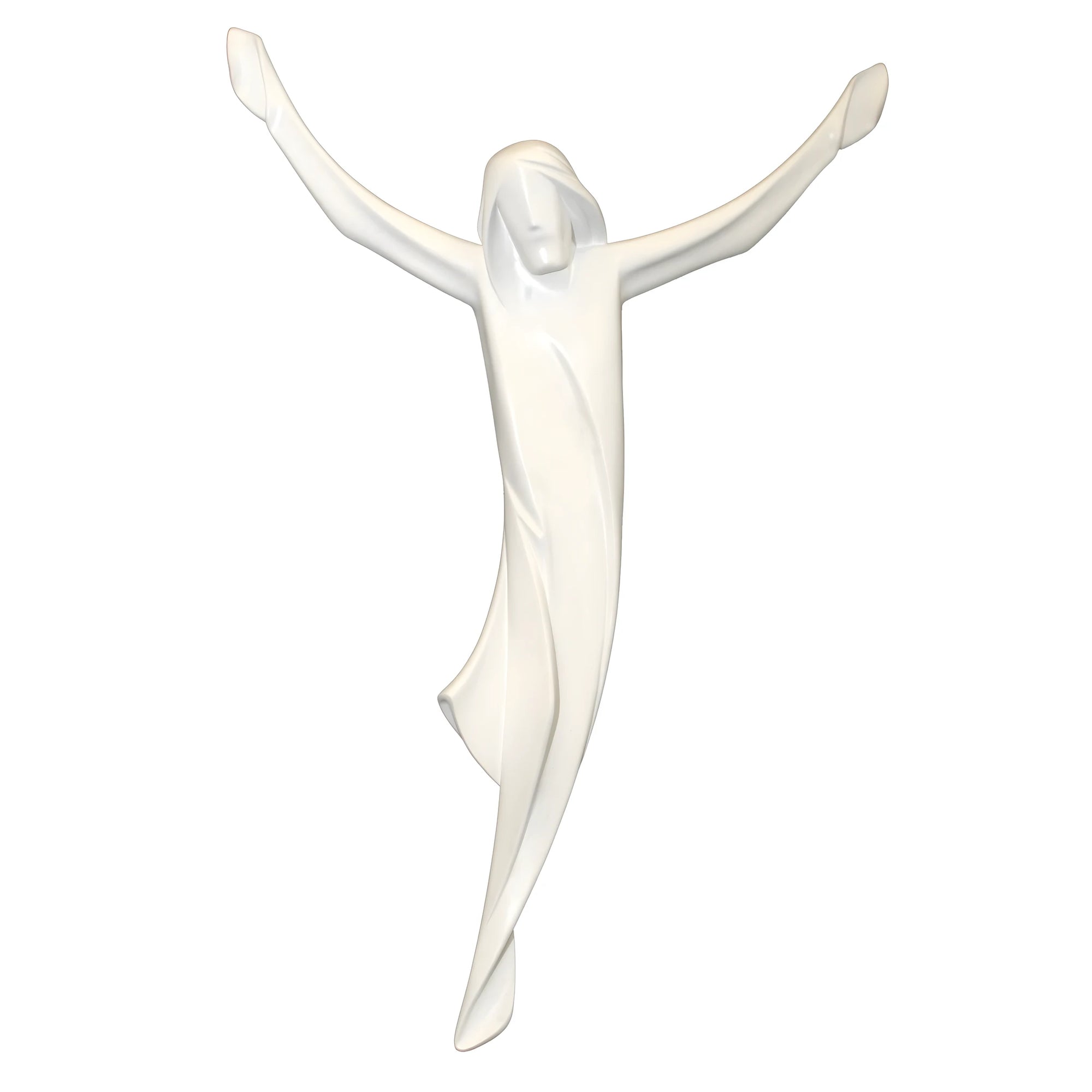 Cristo Stilizzato "Ascensione" in Legno Intagliato della Val Gardena