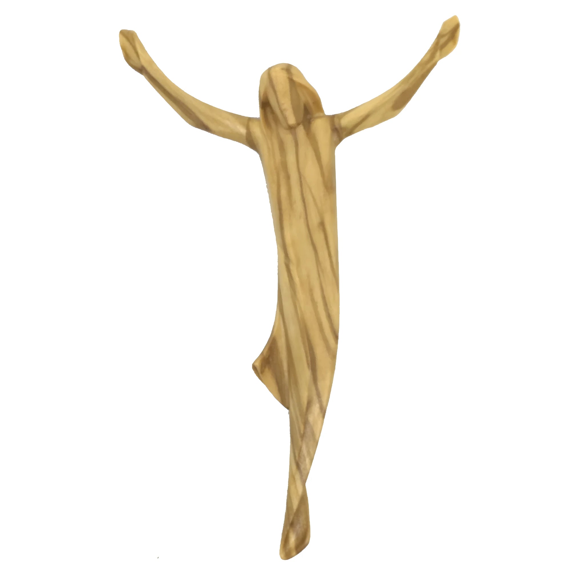 Cristo Stilizzato "Ascensione" in Legno Intagliato della Val Gardena
