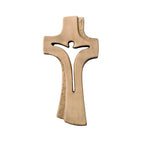 Cruz Moderna Abstracta en Madera de Arce de Val Gardena