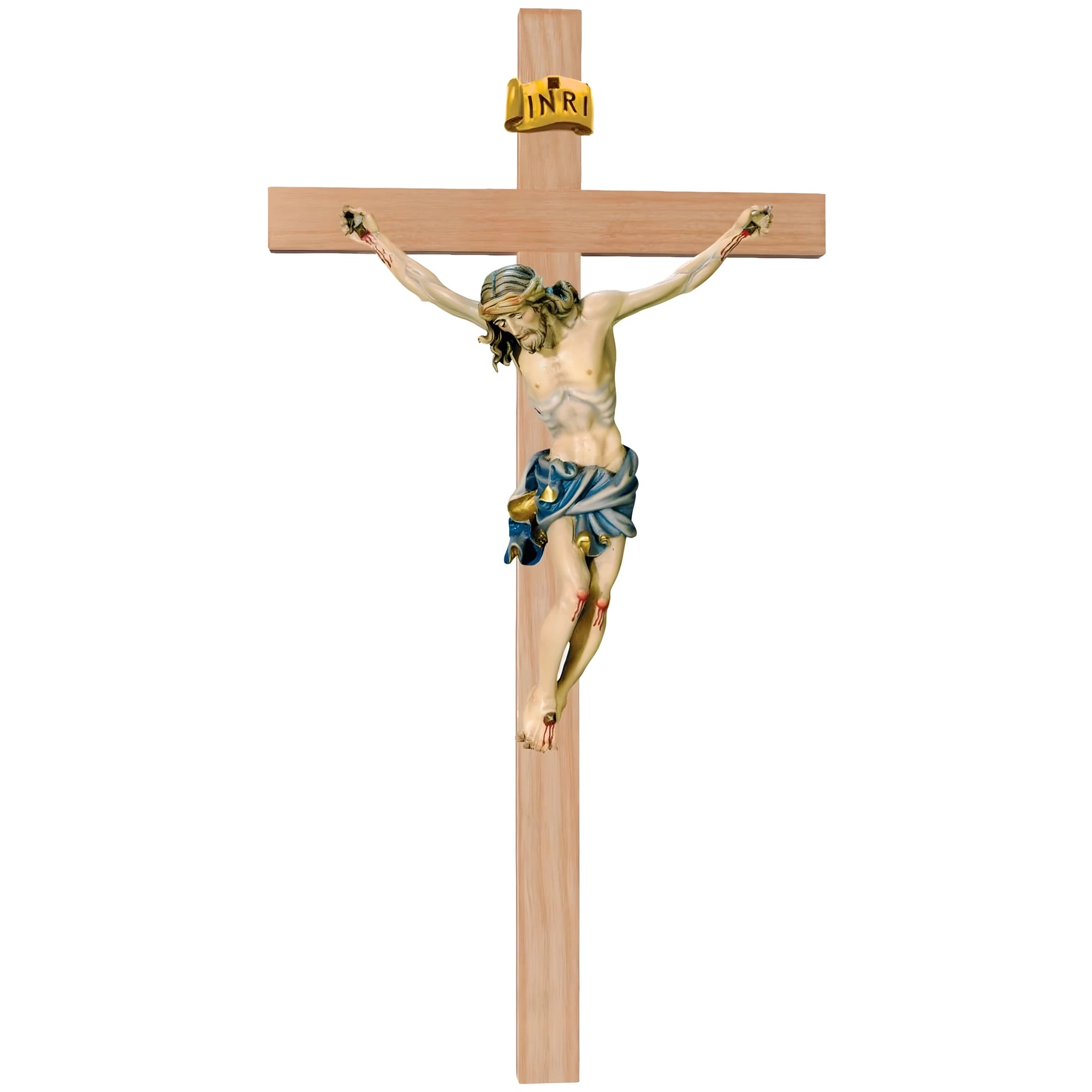 Body of Christ on Straight Cross modern - Blue cloth