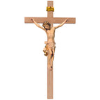 Crucifix Body of Christ on Straight Cross - Blue cloth
