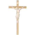 Crucifix Body of Christ on Straight Cross - Blue cloth