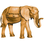 Elefante Cerimoniale per Presepe Artigianale in Legno della Val Gardena