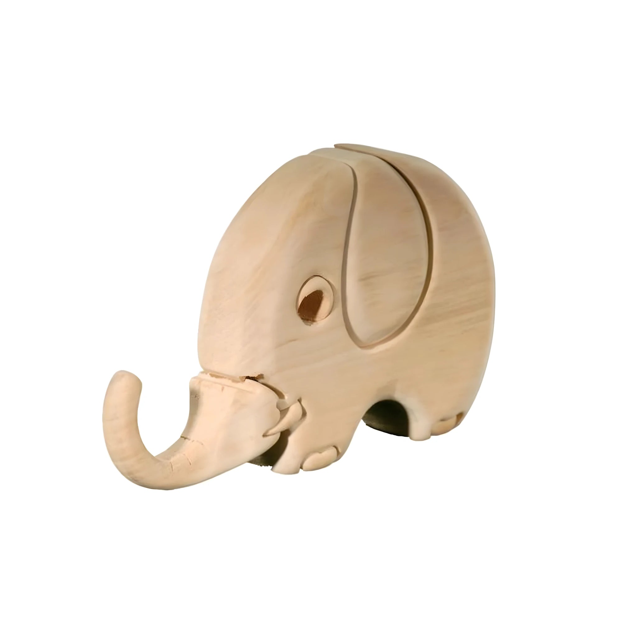 Maple Wood Handcrafted Elephant Puzzle Val Gardena