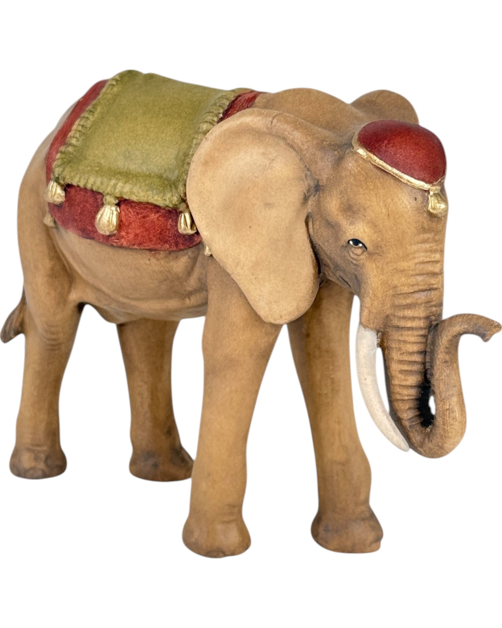 Elefante in legno da presepe