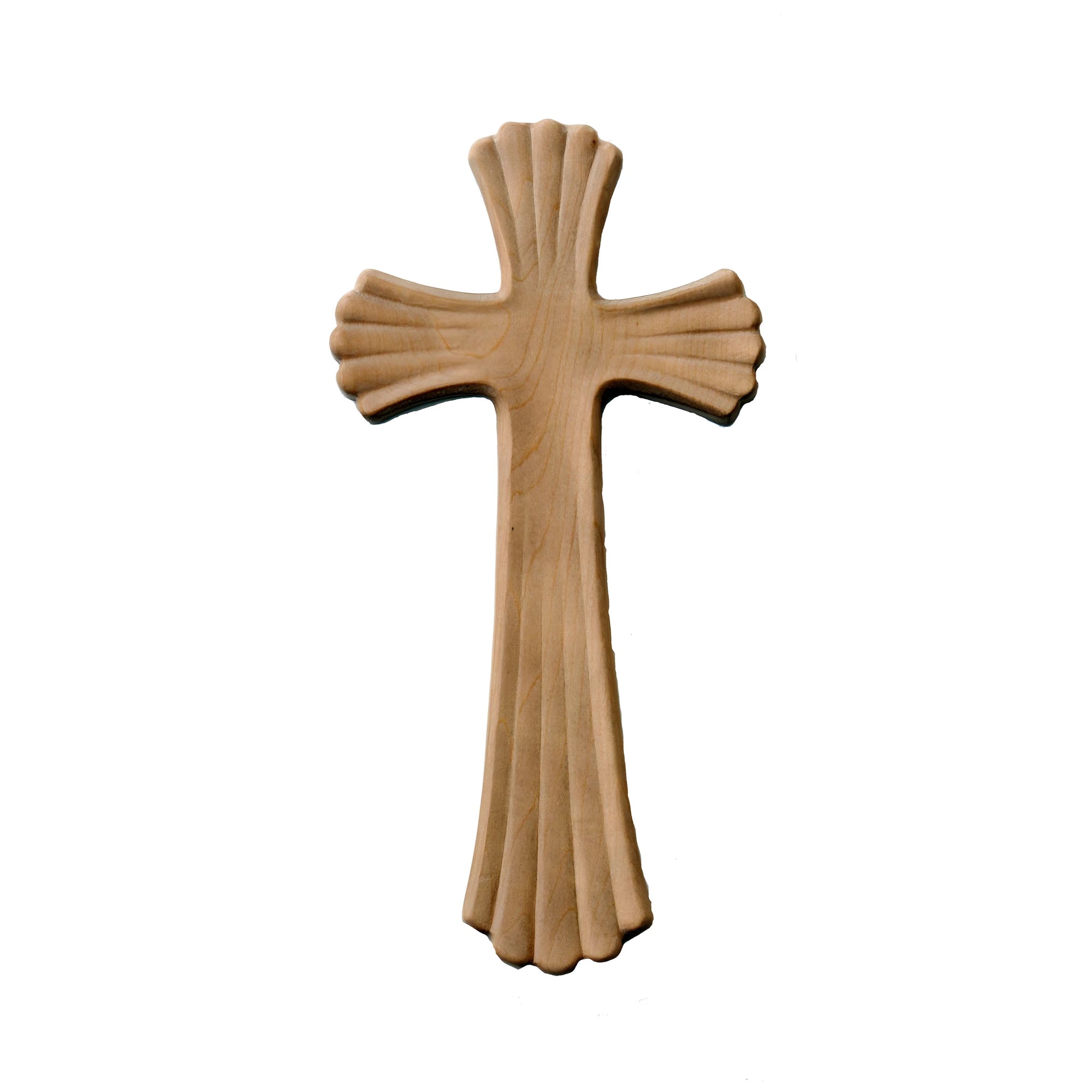 Elegante Croce Stilizzata Moderna "Bethleem" in Legno d'Acero