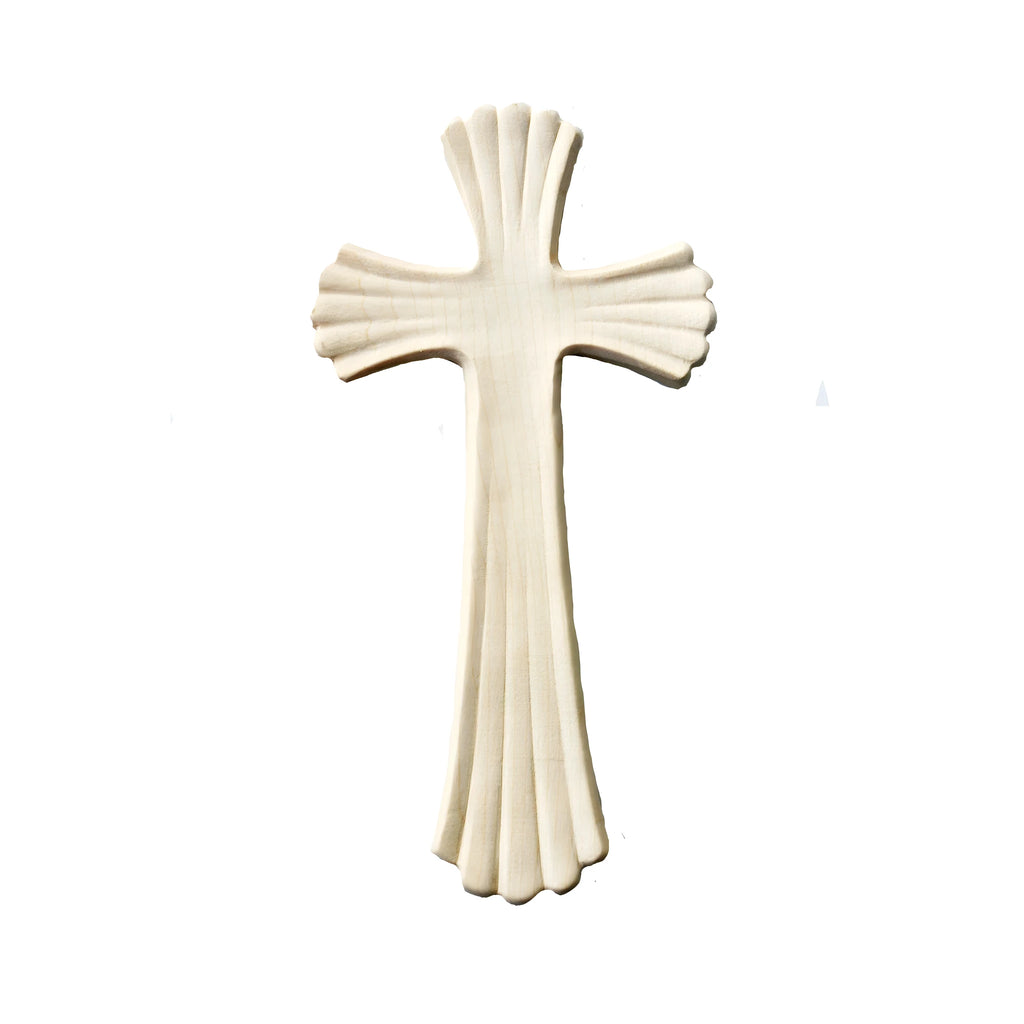 Elegante Croce Stilizzata Moderna "Bethleem" in Legno d'Acero