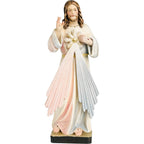 Merciful Jesus in Val Gardena Wood with Rays of Light