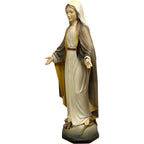 Immaculée Conception en Bois Sculpté à la Main | Art Sacré Val Gardena
