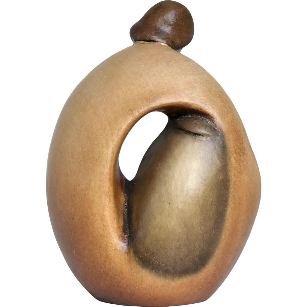 The Family: Wooden Sculpture from Val Gardena Symbol of Love and Unity