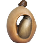 The Family: Wooden Sculpture from Val Gardena Symbol of Love and Unity