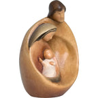The Family: Wooden Sculpture from Val Gardena Symbol of Love and Unity