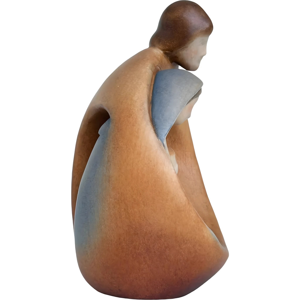 La Famiglia: Scultura in Legno della Val Gardena Simbolo di Amore e Unità