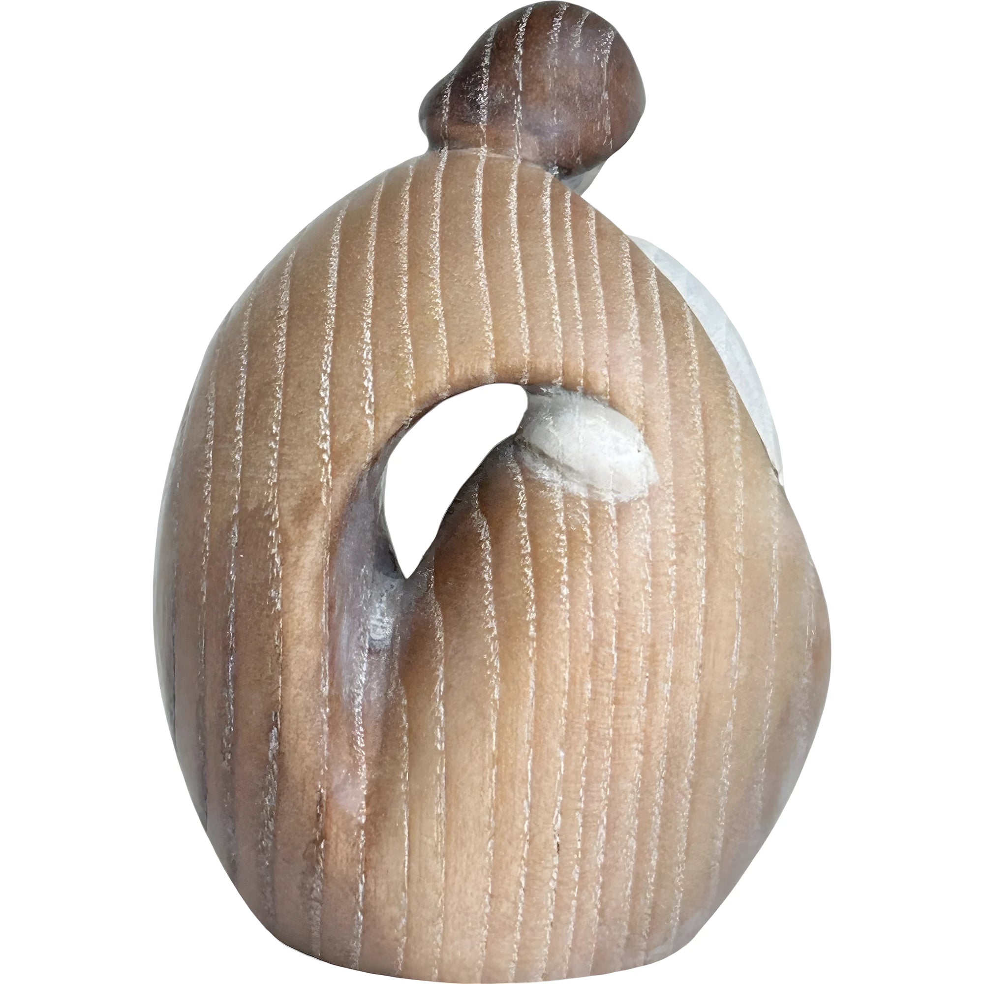 The Family: Wooden Sculpture from Val Gardena Symbol of Love and Unity