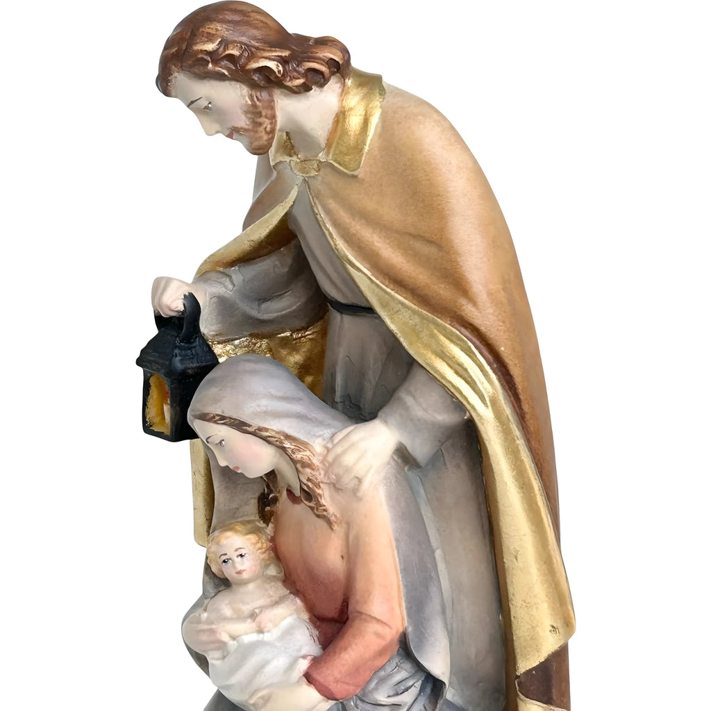 La Sacra Famiglia della Natività, Scultura in Legno d'Acero della Val Gardena