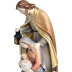 La Sacra Famiglia della Natività, Scultura in Legno d'Acero della Val Gardena