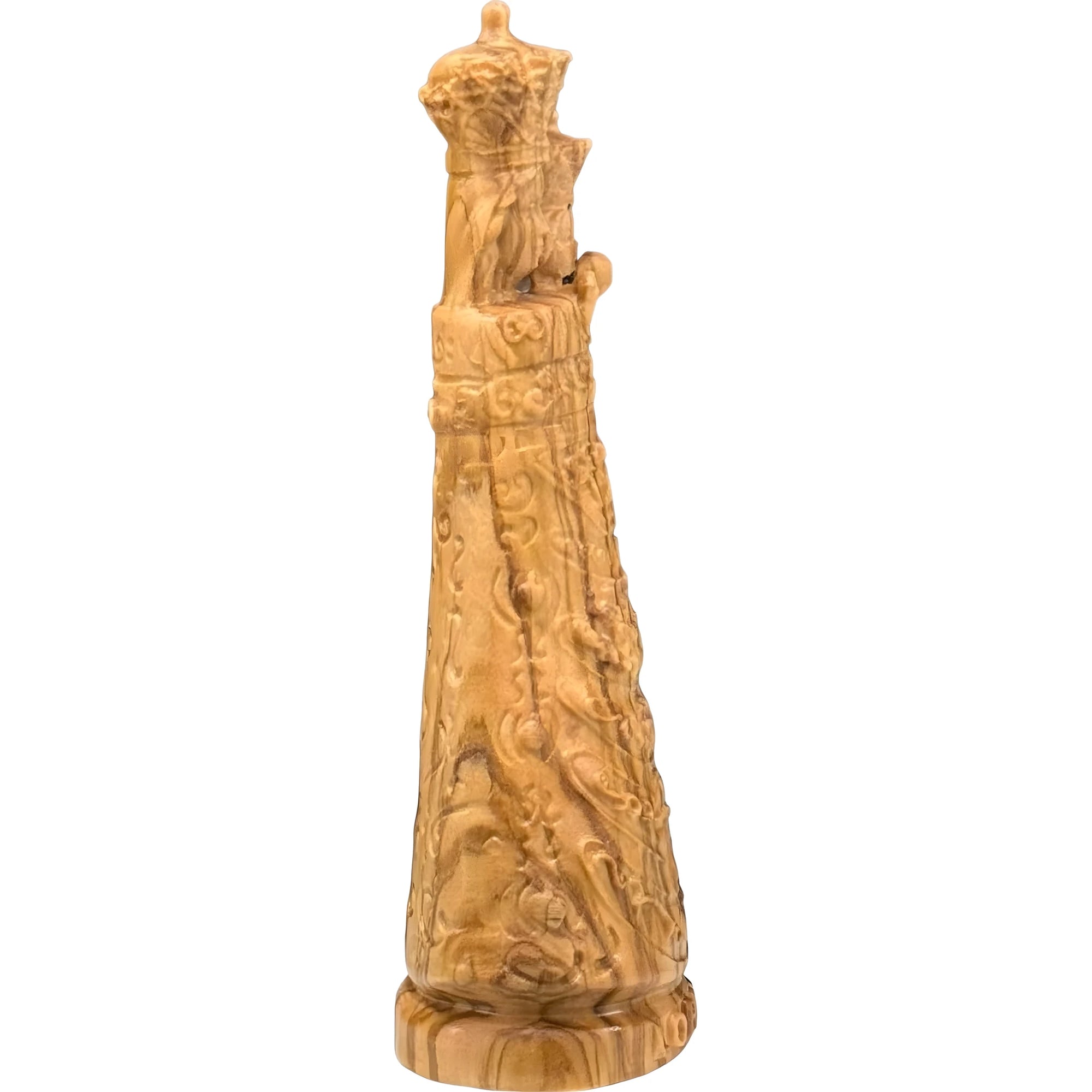 Black Madonna of Loreto in Hand-Carved Wood from Val Gardena